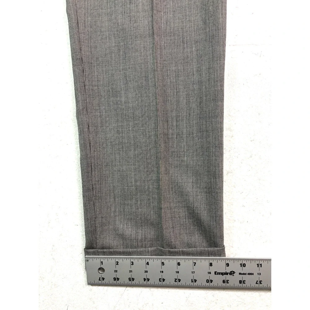 Jos A Bank 38x32‎ Black White Houndstooth Suit Pants 100% Wool Pleated Trousers
